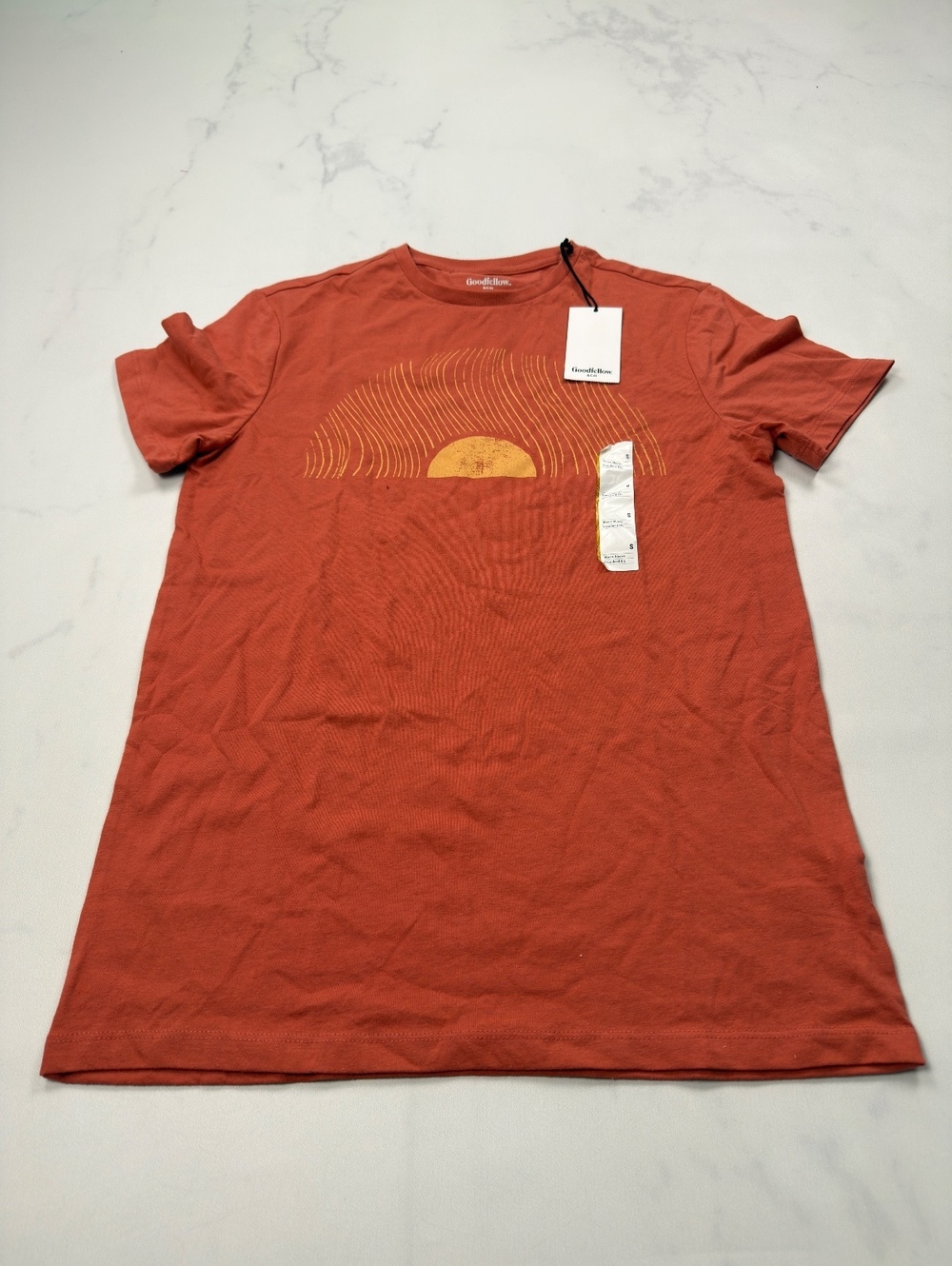 Goodfellow & Co T-Shirt Rust Graphic Modern Print - Mens S NWT